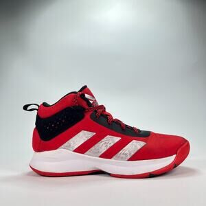 Adidas Cross Em Up 5 Wide Red Black Comfortable Basketball Shoes Youth Size 1.5